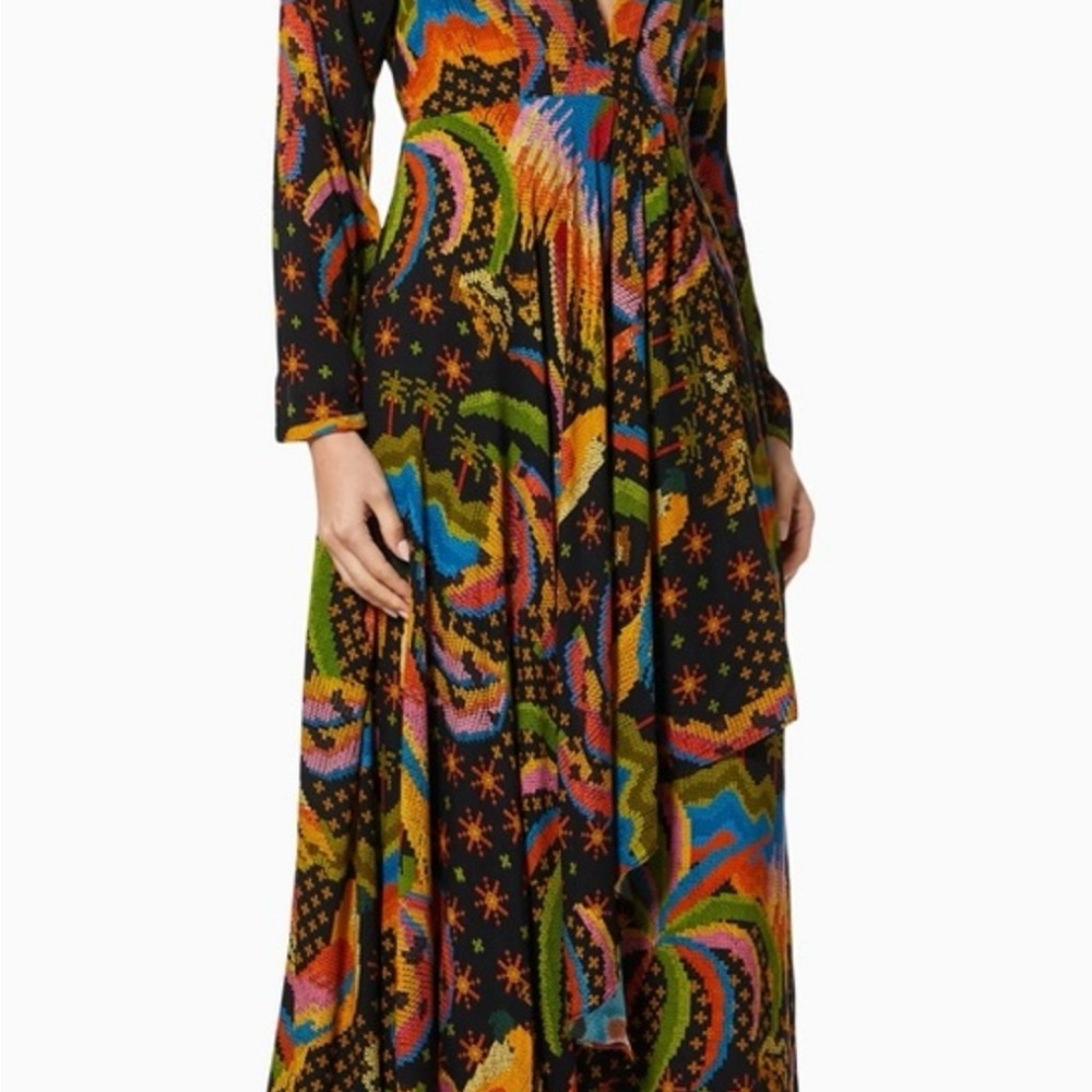 FARM Rio Macaw Midi Dress-Sz.Medium